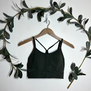 Athleta Green Y Back Sports Bra LAST CALL